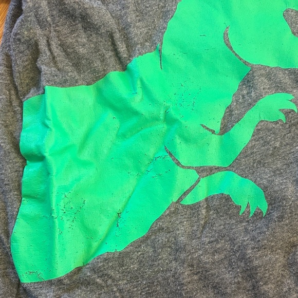 Gray Dinosaur Graphic Kids Shirt (Size 3T) - Picture 4 of 4
